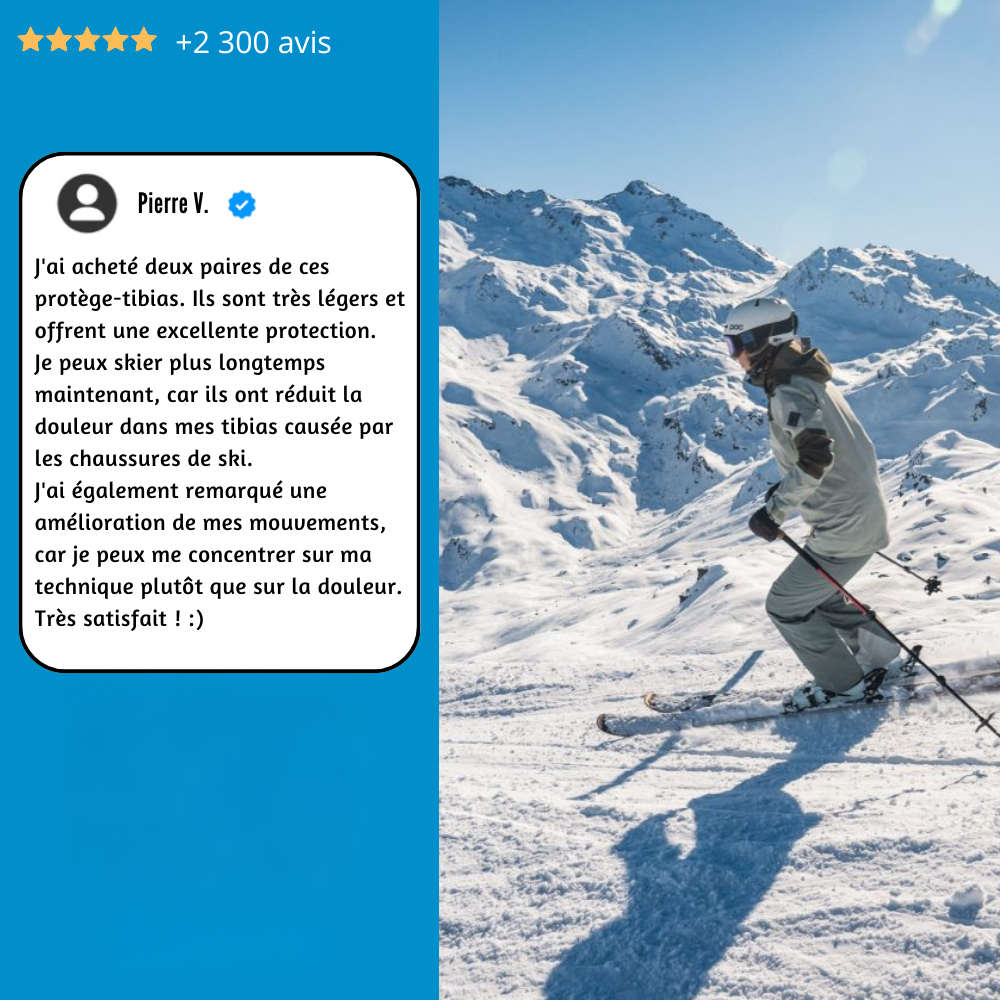 Ski pad Pro｜Protège tibia anti-douleur